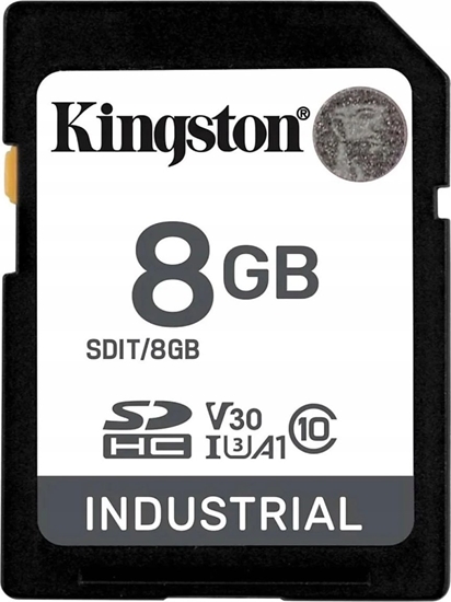 Picture of Karta Kingston Industrial SDHC 8 GB Class 10 UHS-I V30 (SDIT/8GB)