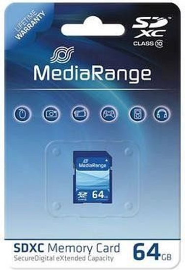 Picture of Karta MediaRange MR965 SDXC 64 GB Class 10  (MR965)