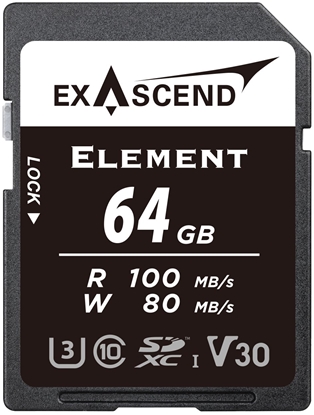 Изображение Karta pamici ExAscend Element UHS-I V30 64GB