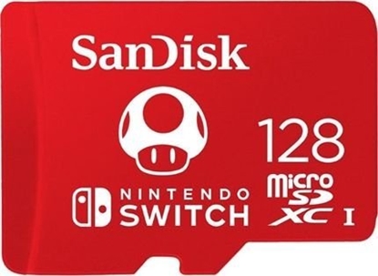 Изображение Karta SanDisk Nintendo Switch MicroSDXC 128 GB Class 10 UHS-I/U3 A1 V30 (SDSQXAO-128G-GNC)