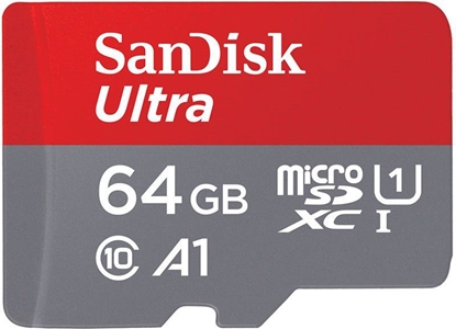 Изображение Karta SanDisk Ultra MicroSDXC 64 GB Class 10 UHS-I/U1 A1  (SDSQUAR-064G-GN6MA)