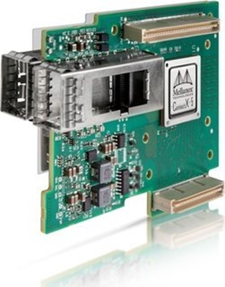 Attēls no Karta sieciowa NVIDIA Nvidia 900-9X513-0053-SN2, Internal, Wired, PCI Express, Ethernet / Fiber, 25000 Mbit/s, Green, Grey