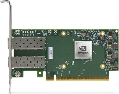 Attēls no Karta sieciowa NVIDIA NVIDIA ConnectX-6 Dx EN - Verschlusselung aktiviert ohne Secure Boot - Netzwerkadapter - PCIe 4.0 x16 - 100 Gigabit QSFP56 x 1