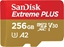 Attēls no Karta WD Extreme Plus MicroSDXC 256 GB Class 10 UHS-I/U3 A2 V30 (SDSQXBD-256G-GN6MA)