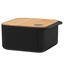 Attēls no Kaste uzglabāšanai Maku ar koka vāku 0.6l melna