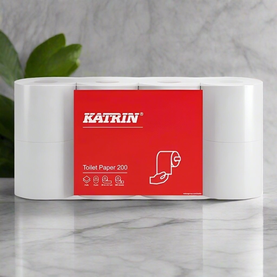 Picture of Katrin Toiletpapir Katrin Classic 200 2-lags 25 m 64rul/kar 181402 - (64 ruller pr. karton)