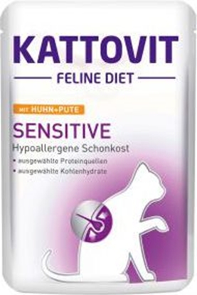 Picture of Kattovit KATTOVIT 85g sasz. SENSITIVE KURA+INDK wraliwy kot nietolerancja pokarmowa