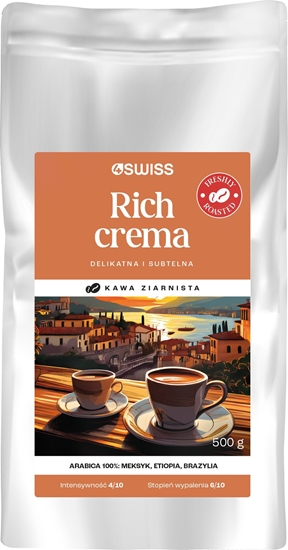 Picture of Kawa ziarnista 4Swiss Rich Crema wieo palona 500 g