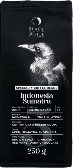 Picture of Kawa ziarnista Black Crow White Pigeon Indonesia Sumatra 250 g