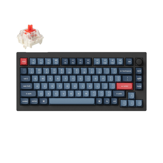 Picture of Keychron V1 Max 75% Wireless Mechanical Keyboard / Red Switch