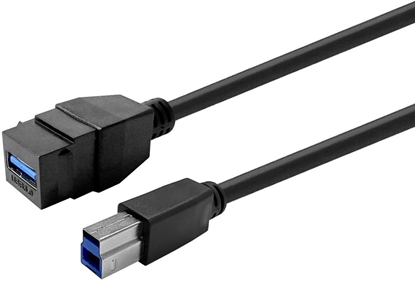 Attēls no Keystone Black USB3,0  A-Female to USB3,0 B-Male