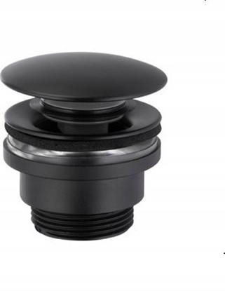 Attēls no KFA SPUST KLIK-KLAK UNIWERSALNY, OKRGY, TWORZYWOWY, NF BLACK