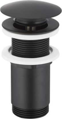 Attēls no KFA SPUST UMYWALKOWY TYPU KLIK-KLAK, DUY BEZ PRZELEWU, CZARNY