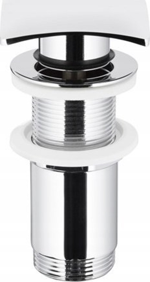 Picture of KFA SPUST UMYWALKOWY TYPU KLIK-KLAK, DUY KWADRATOWY BEZ PRZELEWU, CHROM