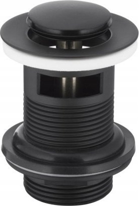 Attēls no KFA SPUST UMYWALKOWY TYPU KLIK-KLAK, MAY Z PRZELEWEM, CZARNY