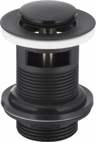 Picture of KFA SPUST UMYWALKOWY TYPU KLIK-KLAK, MAY Z PRZELEWEM, CZARNY