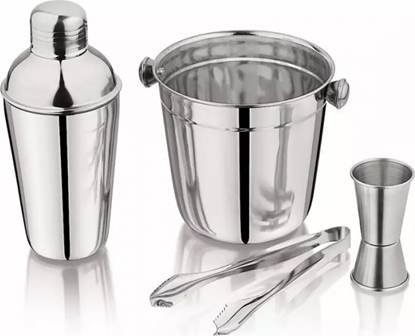 Изображение king hoff ZESTAW BARMASKI DO KOKTAJLI 4 EL. SHAKER KH-1706