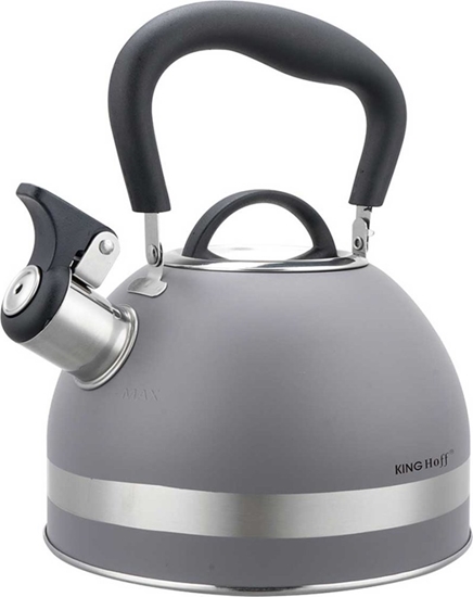 Picture of KingHoff CZAJNIK 1,8L Z GWIZDKIEM KINGHOFF KH-1851 SZARY