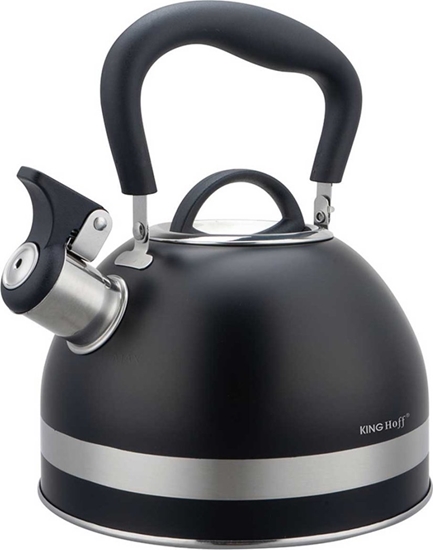 Picture of KingHoff Czajnik z gwizdkiem czarny 1.8l (KH-1858)