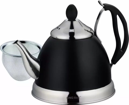 Picture of KingHoff Stalowy czajnik czarny Imbryk z sitkiem 1 L Kinghoff KH 1538