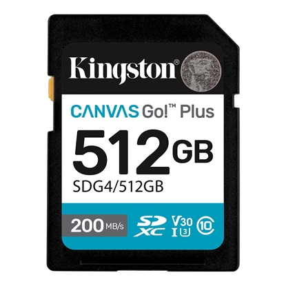 Picture of Atmiņas karte Kingston 512GB SDXC Canvas Go Plus Gen4