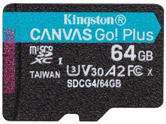 Picture of Atmiņas karte Kingston  Canvas Go Plus G4 MicroSDXC 64GB