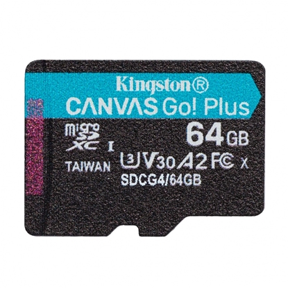 Picture of Atmiņas karte Kingston  Canvas Go Plus G4 MicroSDXC 64GB