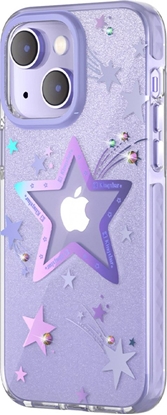 Изображение Kingxbar Kingxbar Heart Star Series etui iPhone 14 Plus etui w gwiazdki purple star