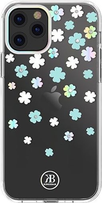 Изображение Kingxbar Kingxbar Lucky Series etui ozdobione oryginalnymi Krysztaami Swarovskiego iPhone 12 mini przezroczysty (Clover) uniwersalny