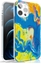 Изображение Kingxbar Kingxbar Watercolour Series kolorowe etui do iPhone 12 Pro / iPhone 12 ótoniebieski