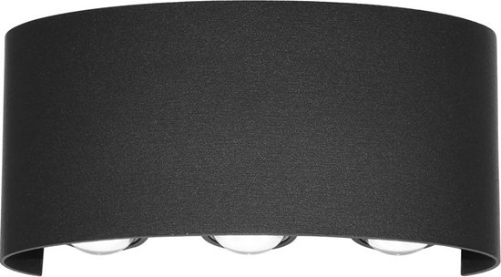 Picture of Kinkiet Italux Italux Ortelo OWL-451-3-BL kinkiet lampa cienna ogrodowa 1x6W LED IP54 czarna