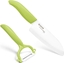 Attēls no Kyocera Kyocera FK140CP10NGR SANTOKU KNIFE & PEELER Set, knife (14 cm blade) and peeler, Green