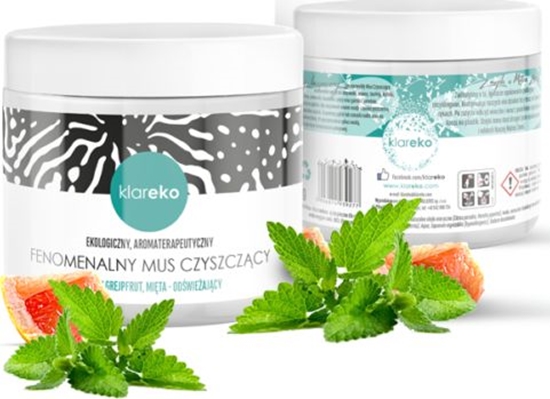 Picture of Klareko KLAREKO_Fenomenalny Mus Czyszczcy naturalny rodek czystoci Róowy Grejpfrut Mita 550g