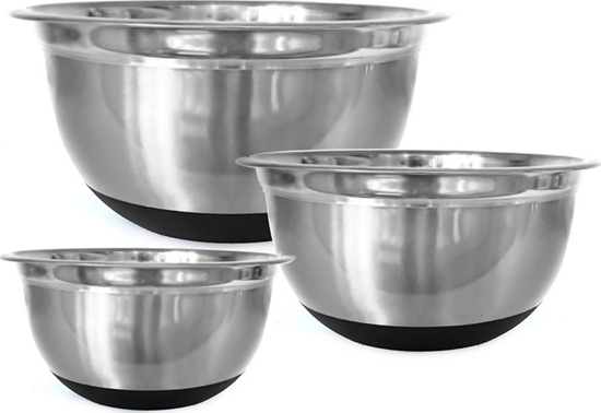 Picture of Klausberg ZESTAW 3 MISEK STALOWYCH Z PODSTAW SILIKONOW KLAUSBERG [KB-7388]