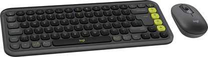 Изображение Klaviatūra + Pele Logitech POP ICON COMBO Graphite Green US
