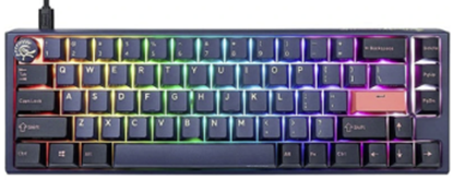 Изображение Klaviatūra Ducky One 3 Cosmic Blue SF Cherry MX Ergo Clear