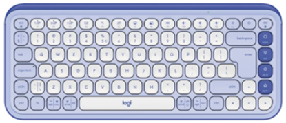 Изображение Klaviatūra Logitech POP ICON KEYS OFF White Lilac US