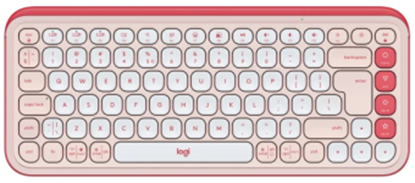 Изображение Klaviatūra Logitech POP ICON KEYS OFF White Rose US