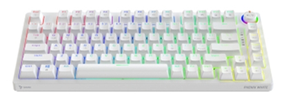 Attēls no Klaviatūra Savio Wireless Mechanical Phenix White 75% Outemu Red Pro