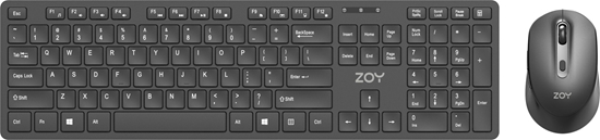 Picture of Klawiatura + mysz ZOY ZKM888 kolor czarny