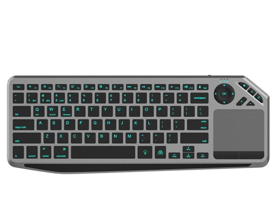 Изображение Klawiatura bezprzewodowa BT/RF 2.4GHz touchpad LED 