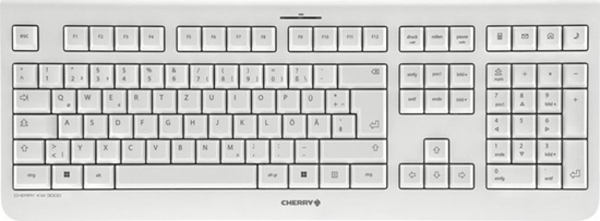 Изображение Cherry KW 3000 tastatūra Universāls RF Bezvadu QWERTZ Vācu Balts
