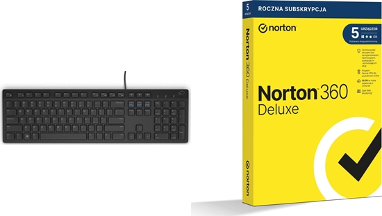 Изображение Klawiatura Dell KB216 Quietkey (580-ADHK) + 360 Deluxe 5 urzdze 12 miesicy (21408667)