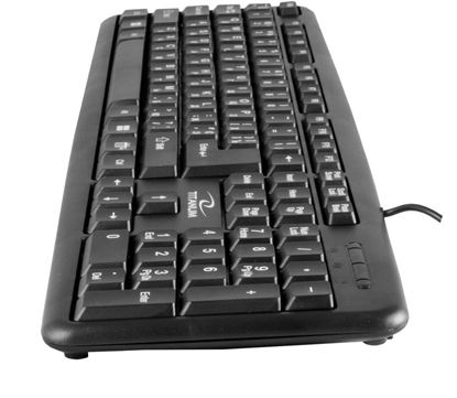 Attēls no Klawiatura Esperanza TK101UA Przewodowa Czarna US (TK101UA)