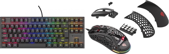 Picture of Klawiatura Genesis Thor 303 TKL - Outemu Peach Silent (NKG-1881) + Mysz Xenon 800