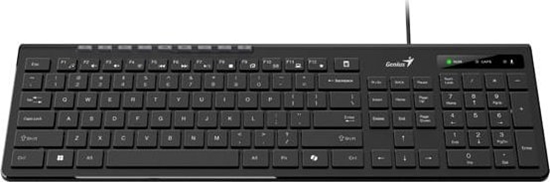 Picture of Klawiatura Genius Genius Slimstar 230 II COPILOT, klawiatura CZ/SK, multimedialny, slim rodzaj przewodowa (USB), czarna