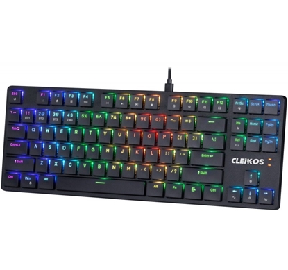 Picture of Klawiatura mechaniczna CLEIKOS GK-135 podświetlenie LED Czarna 
