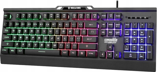 Picture of Klawiatura metalowa dla Graczy COMQUEROR dynamiczne podświetlenie - wersja limitowana World Of Tanks
