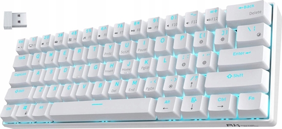 Picture of Royal Kludge Mechanical keyboard Royal Kludge RK61 RGB, red switch (white)