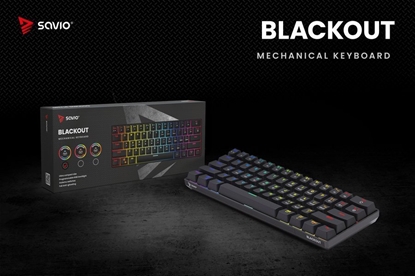 Picture of Klawiatura Savio BLACKOUT Outemu Blue (SAVGK-BLACKOUT BLUE)